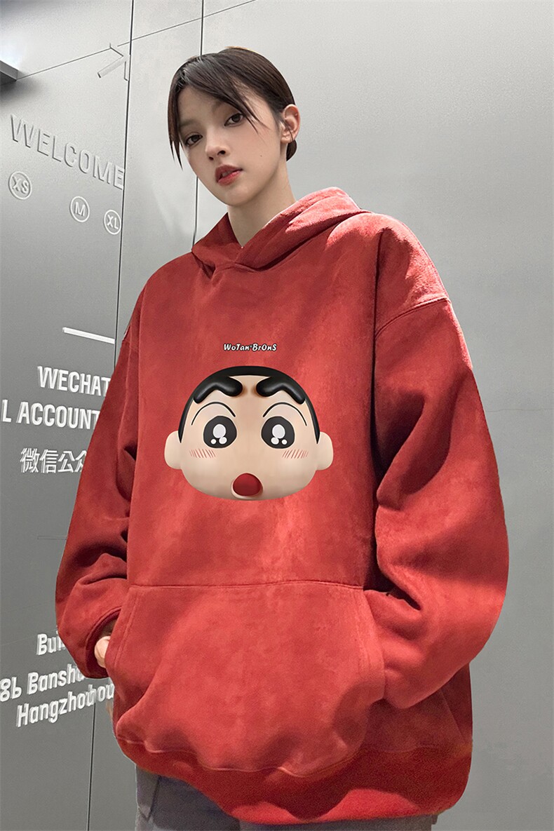 ！麂皮绒连帽卫衣直播品质重磅400克3D头印花JL7119-P45控78,男装卫衣,星座508（原C305）