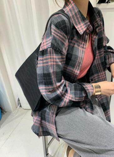 百搭格子衬衣，女装，23