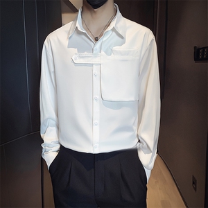 B216 CS363 P55 2025秋装新款男士长袖衬衫新风 抖音非网图图片