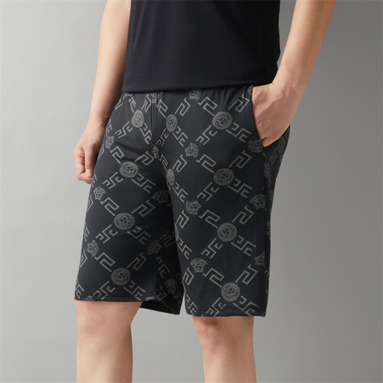 男沙滩裤2025夏季新款休闲宽松裤子男五分裤冰丝清凉速干裤男短裤，男装牛仔裤，星座1607