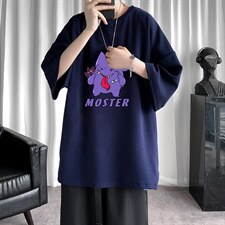 Q11087-P30春夏季七分袖t恤男大码五分袖男短袖中袖,男装T恤,电商A040