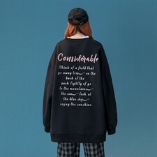 中性风22秋季新款妈见打趣味印花套头圆领重磅卫衣W1019P30控48，男装卫衣，A247A