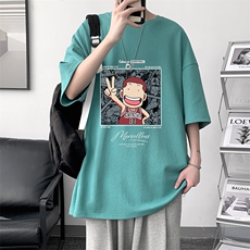 230g重磅纯棉短袖t恤男大码半袖半截袖DX17392-P20，男装T恤，电商A040