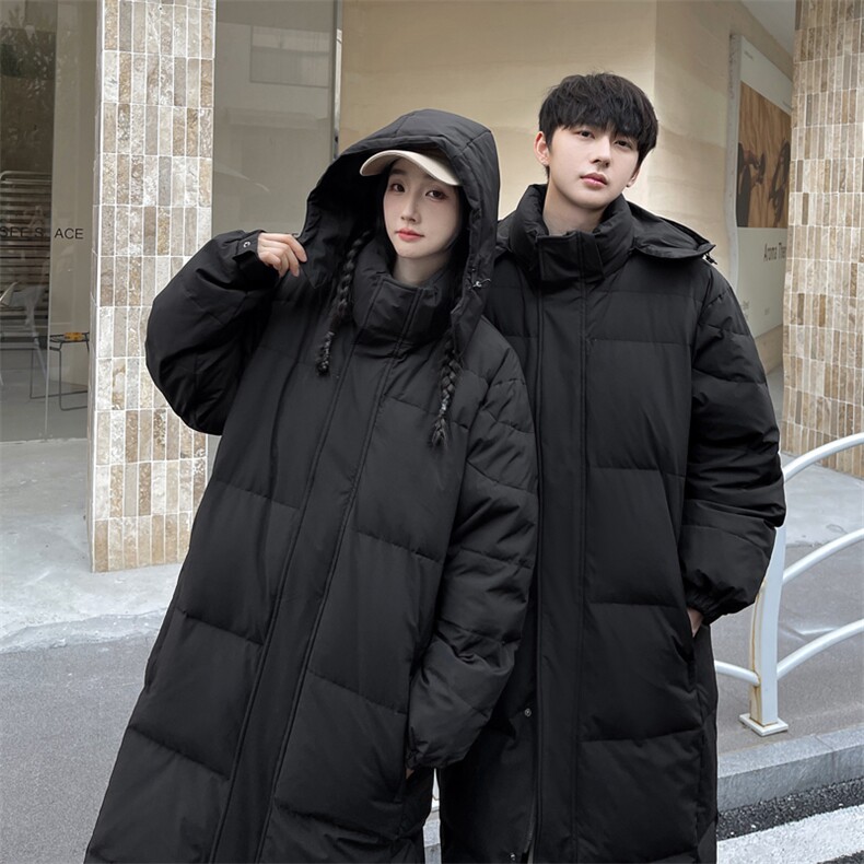情侣羽绒服男冬季新款港风宽松连帽长款保暖外套YR921-P190,男装羽绒服,星座214-3