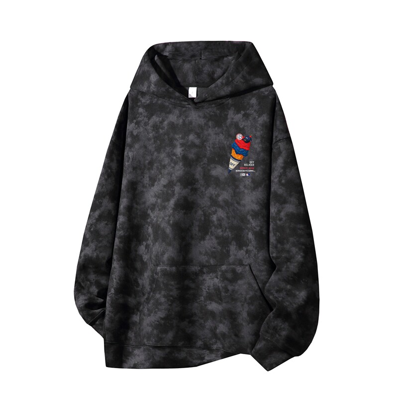 得物供货、重磅420克现货麂皮绒扎染卫衣HD019-1-WL25151ZR-P45,男装卫衣,电商019-1