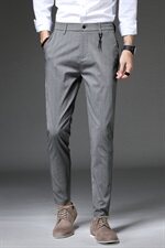 裤子男春秋修身西裤休闲裤韩版潮流男生小脚薄款长裤Z1912，男装西裤，星座509