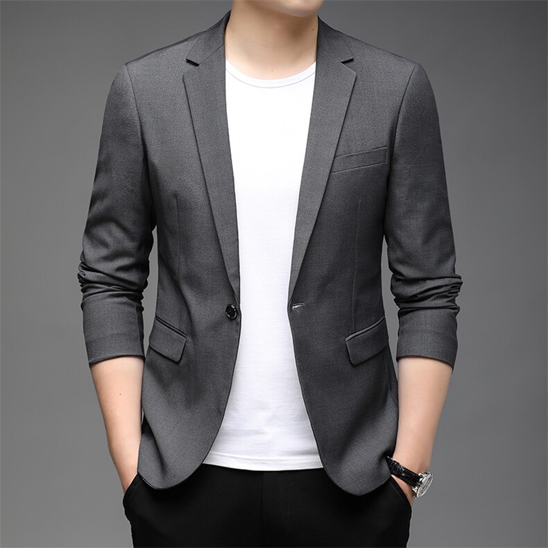 87881-1秋季新款男士西服外套修身礼服单扣P118,男装西服,电商B360