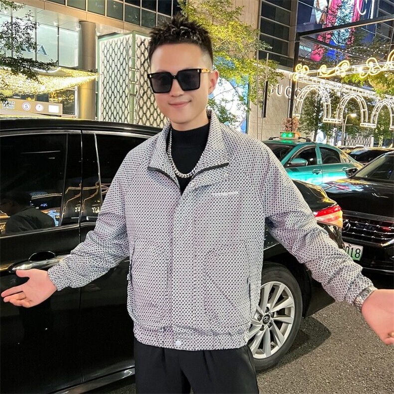 工装外套男新款潮流短款夹克衣服男士春秋款上衣,男装夹克,星座1013
