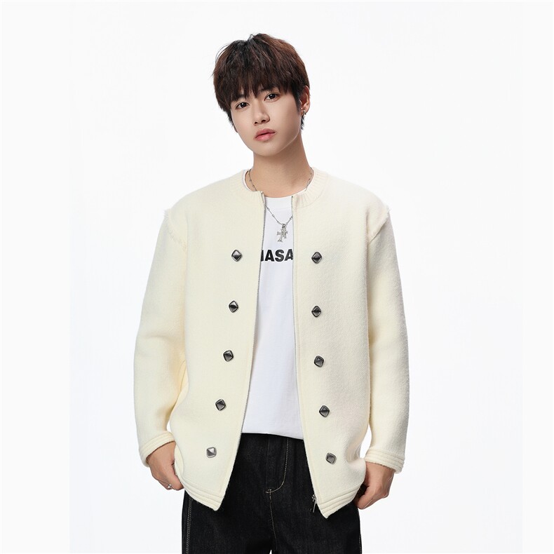 【新品】2025秋冬男士时尚休闲百搭针织开衫毛衣潮流-M206-P60，男装针织衫/毛衣，星座1105-1