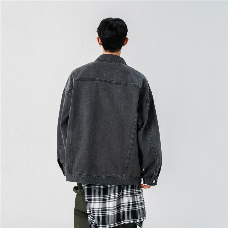 2025款抖音品质牛仔夹克宽松韩版工装潮流水洗外套N999/P98,男装工装外套,星座202
