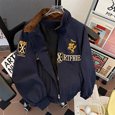美式复古街头高级感哈灵顿夹克外套HY182P78，男装夹克，星座1116-2