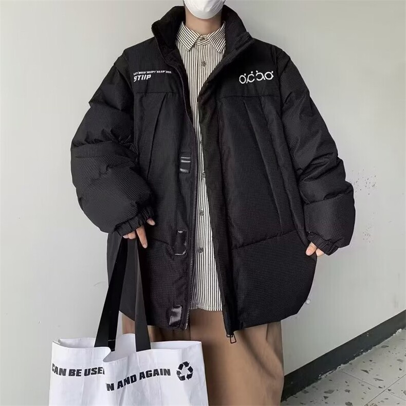 设计感小众袖子可拆卸两穿棉衣男美式冬季立领MY887-P78,男装棉衣,星座1109-3