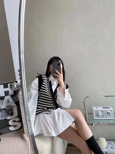 横条背心～图片