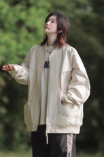 男女大码防水棒球领冲锋衣飞行服光版二开a406jk1218特p73，男装夹克，星座309（原A406）