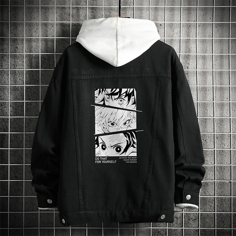 牛仔夹克男大码牛仔外套男茄克 NJ77176-P60 加绒款-P75图片