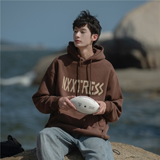 814-1-WY4200-P7898胶印连帽卫衣（65棉%35%聚酯纤维），男装卫衣，星座814-1
