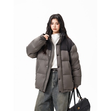 90%绒新标有报告立领撞色韩版宽松羽绒服外套Y988/P350现货，男装羽绒服，星座202-3