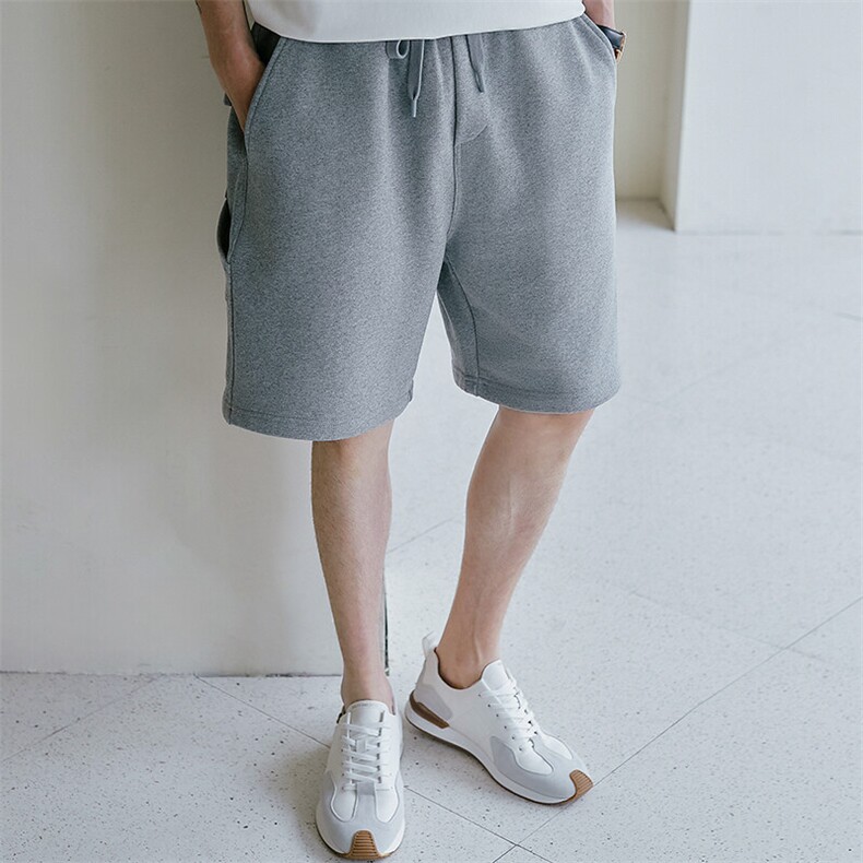 重磅短裤男夏季休闲五分裤韩版宽松运动纯棉针织5分裤子24D10-P80,男装牛仔裤,电商A355（原A415）