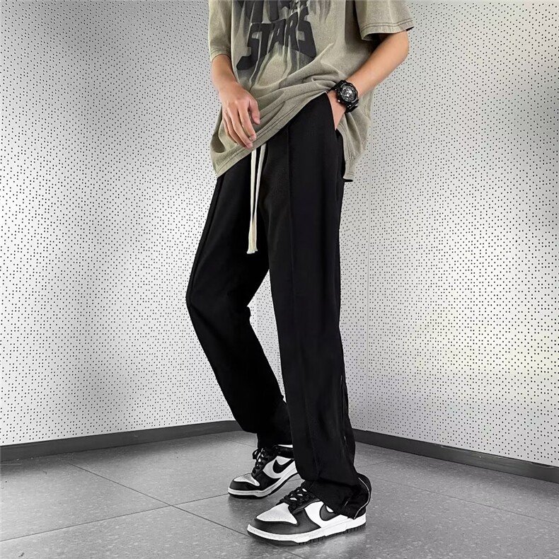 运动裤潮中高腰贴条青春流行微弹嵌线男休闲裤SK509P30,男装休闲裤,星座1116-2