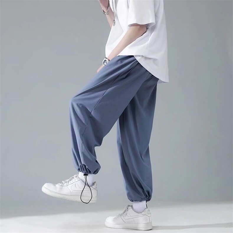 男春季潮流时尚休闲长裤冰丝裤B695P28,男装休闲裤,星座1116-2