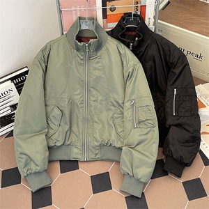 飞行员夹克棉服男款cleanfit高级感美式立领棉衣外套M0987-P118图片