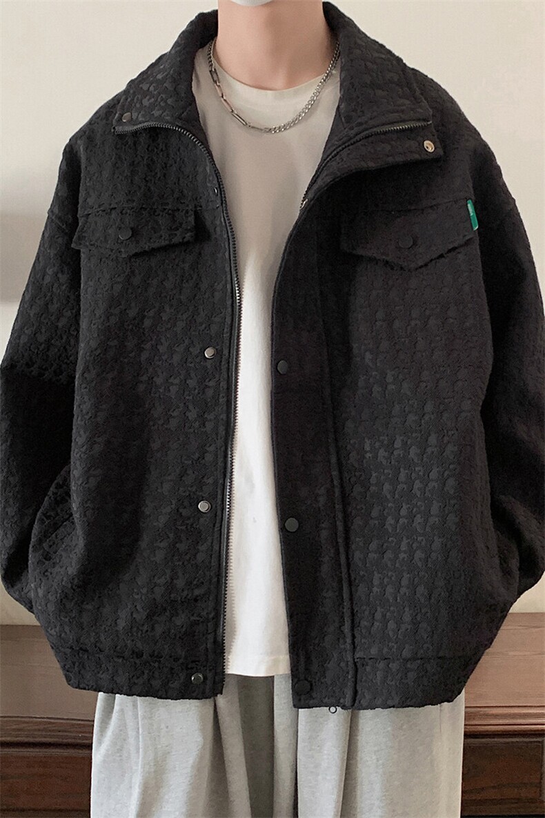 1小香风美式牛仔潮牌情侣百搭大码M-5XL工装夹克JK8740P125控168,男装夹克,星座226-2