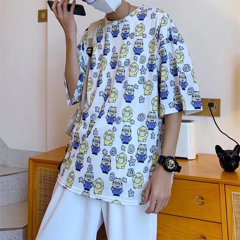 短袖衬衫春款男港风潮流C609P25图片
