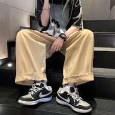日系直筒滑板美式宽松运动裤长裤ins复古九分裤子男K3334-P38，男装休闲裤，星座512-2