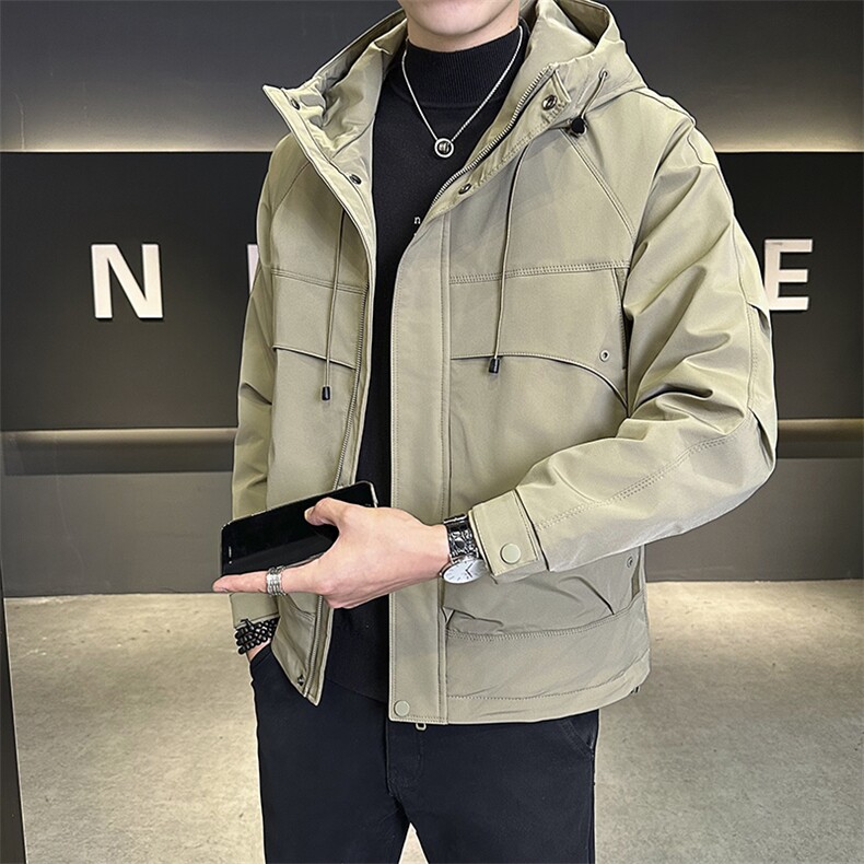 703-C12-P105秋冬男士连帽防水大口袋休闲棉衣夹克外套，男装夹克，星座703-1