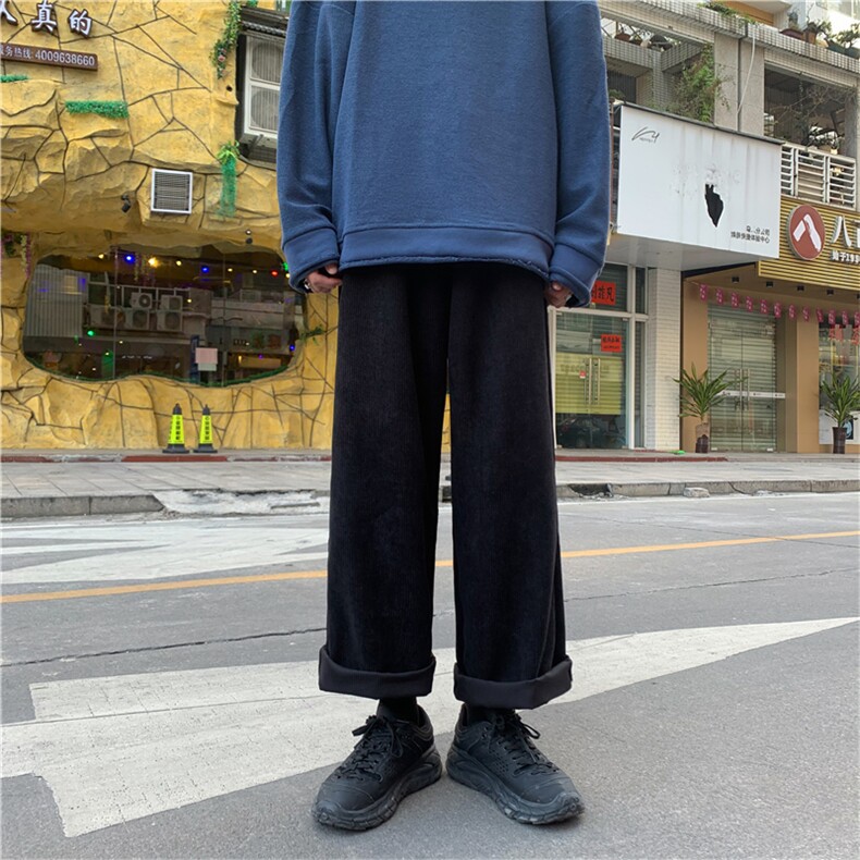 新款港风卫裤男士运动休闲裤宽松帅气百搭长裤束脚裤K1146-P30,男装牛仔裤,星座512-4