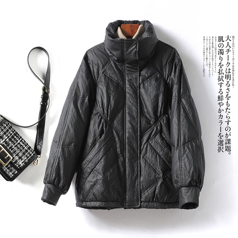 2022新款冬季女装90白鸭绒羽绒服时尚宽松显瘦保暖外套,女装羽绒服,笃写