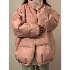 中性PU皮复古做旧双侧金属拉链夹克式加棉棉衣男MY77092P130控198，男装夹克，星座227-7