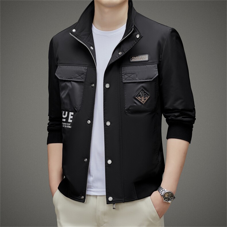 DJ23JK88057钱塘2020-3中年男士时尚休闲秋冬季新款夹克P268,男装夹克,钱塘207-3