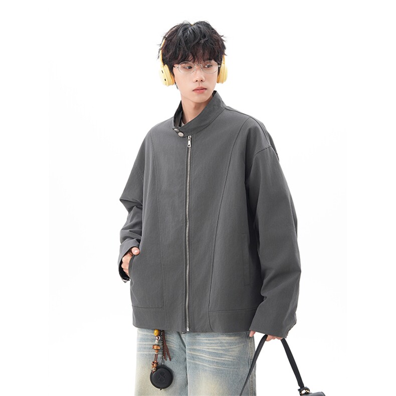 2025男女撞色cleanfit短宽版型夹克工装外套美式ins3620-P88控138,男装夹克,电商B295