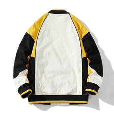 秋季宽松潮流休闲拼色棒球服情侣外套夹克EY3671-P75，男装夹克，电商B306