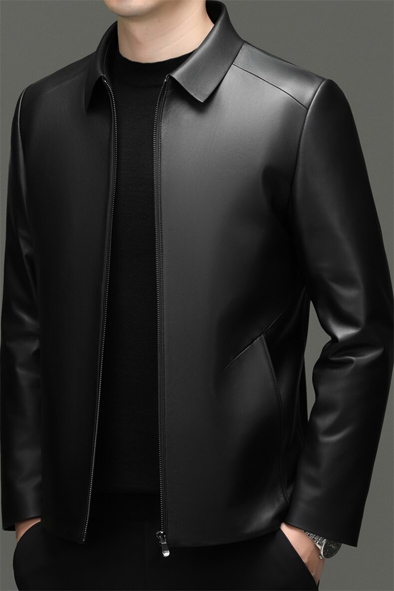 BG-T2522冬季男士海宁真皮羽绒服绵羊皮夹克鹅绒内胆百搭外套,男装夹克,电商B360A（原721A）