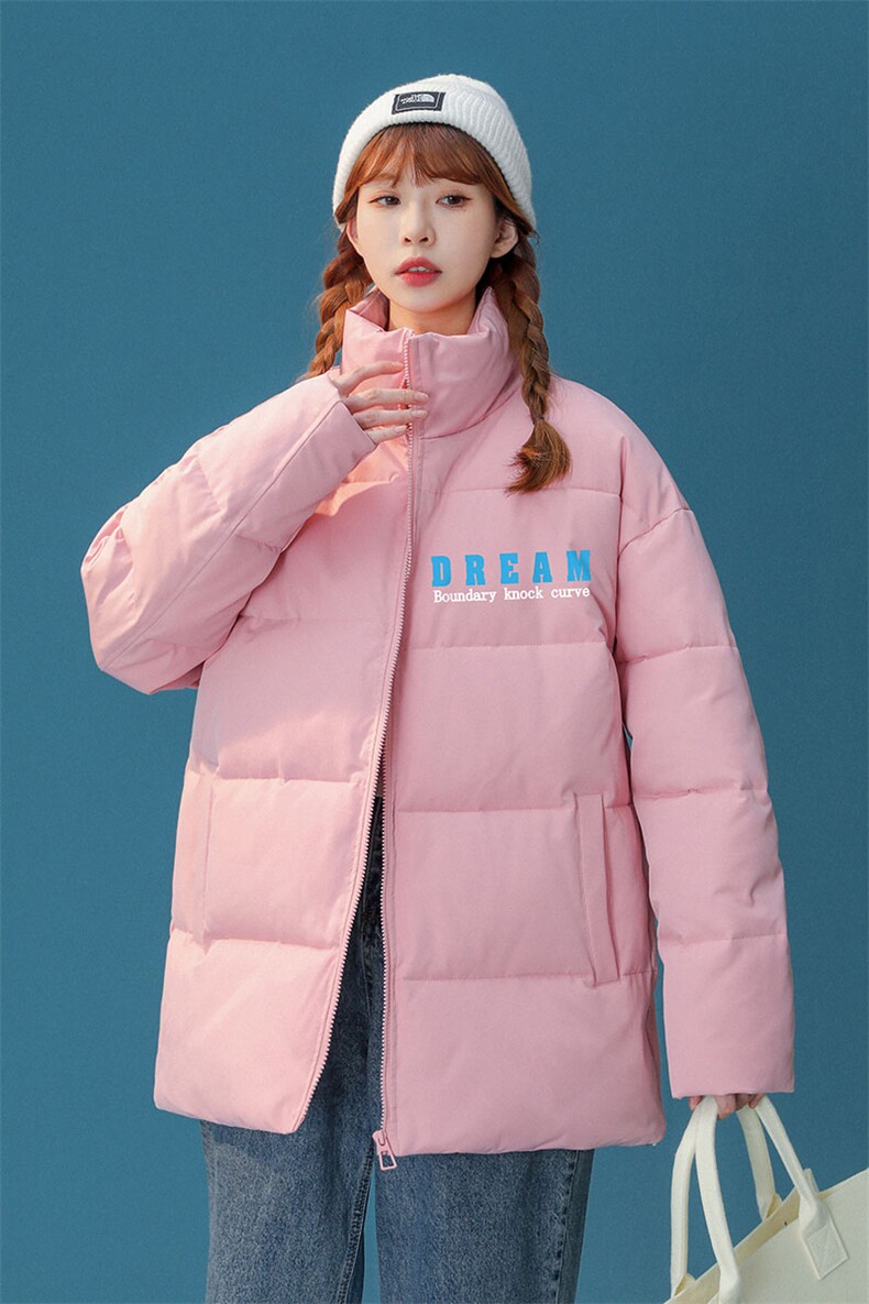 中性22冬季新品潮牌印花面包服立领棉服TPMY53P65K99特批无差价,男装棉衣,A247A