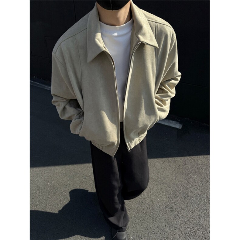 档口图短款麂皮绒夹克春季时尚外套1209-1-JK21-P90主推可谈，男装夹克，星座1209-1