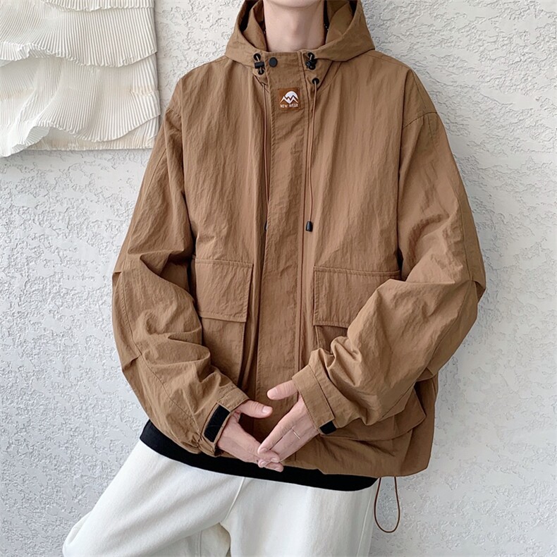 春季新款现货三防户外夹克男连帽冲锋衣外套DSA157B-J93-P60,男装夹克,电商A157B
