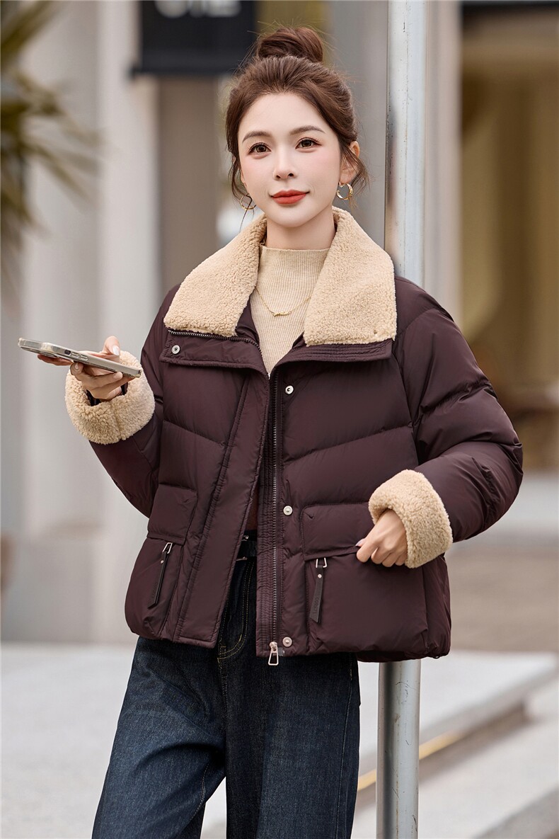 现货！2025冬季新款白鸭绒羽绒服女,女装羽绒服,慕咨