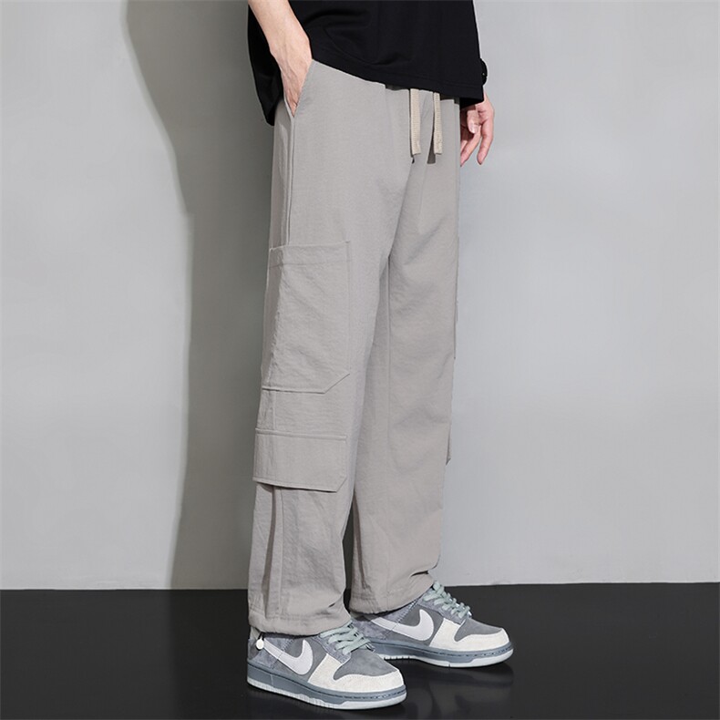潮流前线日系潮牌夏季新款男士设计感宽松休闲裤CK2319-P45,男装休闲裤,星座717