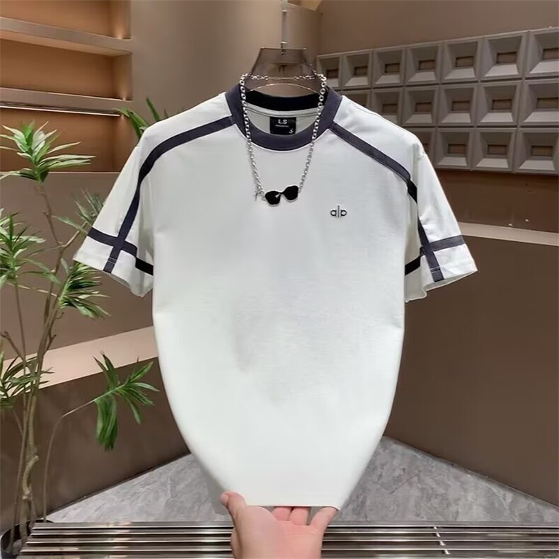 2026夏季新款潮流时尚简约运动T恤男士圆领半袖刺绣休闲舒适短袖，女装T恤，星座506A