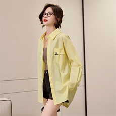 2025春装新款长袖衬衫女设计感宽松衬衣外穿上衣，女装衬衫，梦懿尔