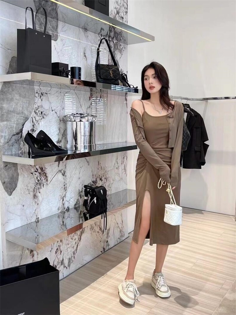 气质两件套连衣裙，女装连衣裙，欧妮卡蒂蔓