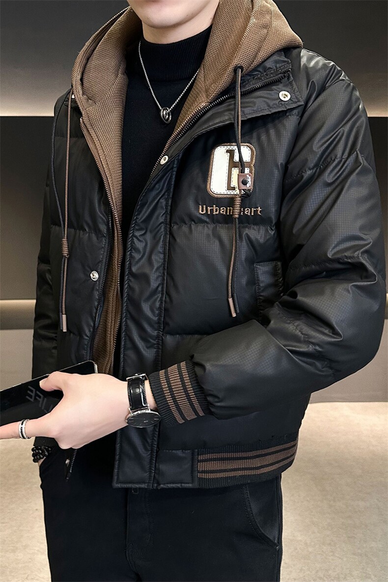 大货冬季羽绒服男连帽假两件防寒服C317-Y99818-P210,男装羽绒服,电商C317