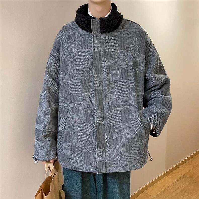 羊羔毛牛仔外套男冬装韩版J8126P95,男装夹克,星座1116-2