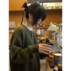 【有货】DF06-特P68设计感毛衣百搭慵懒风手工缝线针织衫外套秋冬，男装针织衫/毛衣，星座603-2
