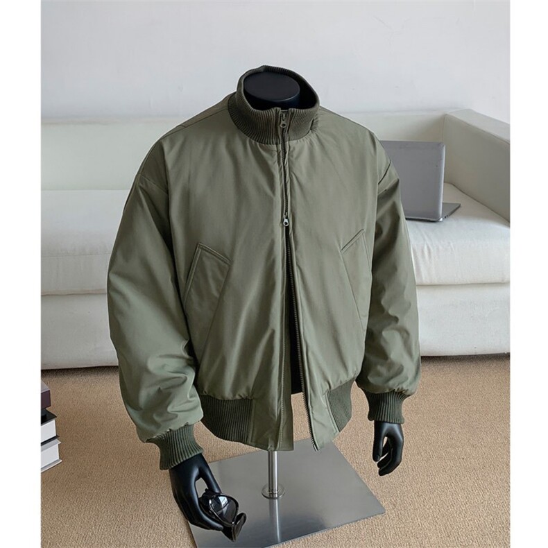 [网图]加棉外套教练飞行夹克短款立领棒球棉服5D1199-TP48不,男装夹克,电商A102