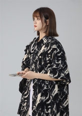 现货2026夏短袖中性男女夏季薄款潮流宽松沙滩清凉衬衫C221-TP30，男装衬衫，电商A170