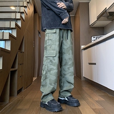 现货！秋冬男士高品质美式迷彩宽松工装裤休闲裤K74-p60-控88，男装工装外套，星座617B